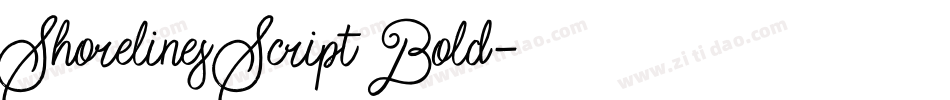 Shorelines Script Bold字体转换